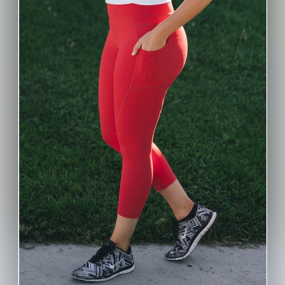 ZYIA Bold Red Leggings